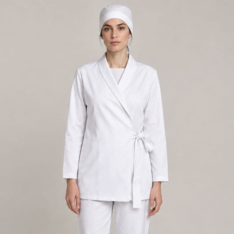 اسکراب یا روپوش یقه آرشال پزشکی و آزمایشگاهی سایز 32 تا 62 رنگبندی — تصویر ۲