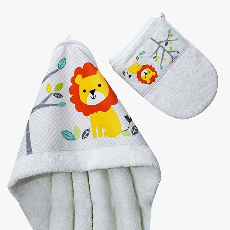 ست حوله و ليف 2 تکه طرح شیرشاه