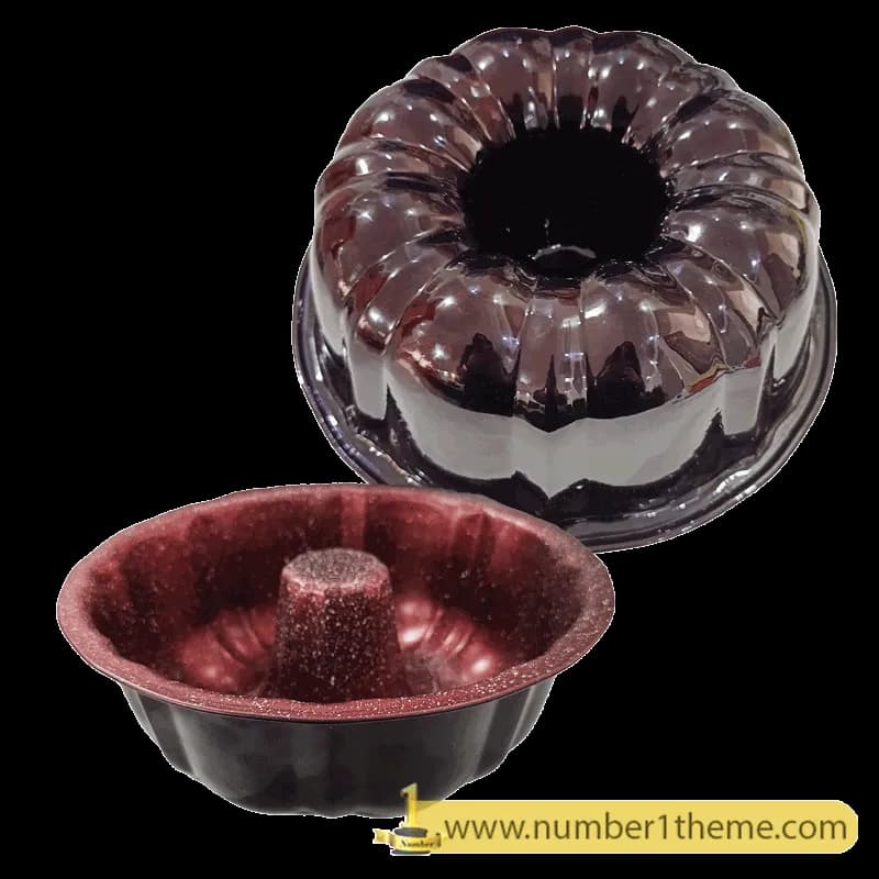 قالب کیک تفلون شیفون کارامل 8008 (کد 1044)