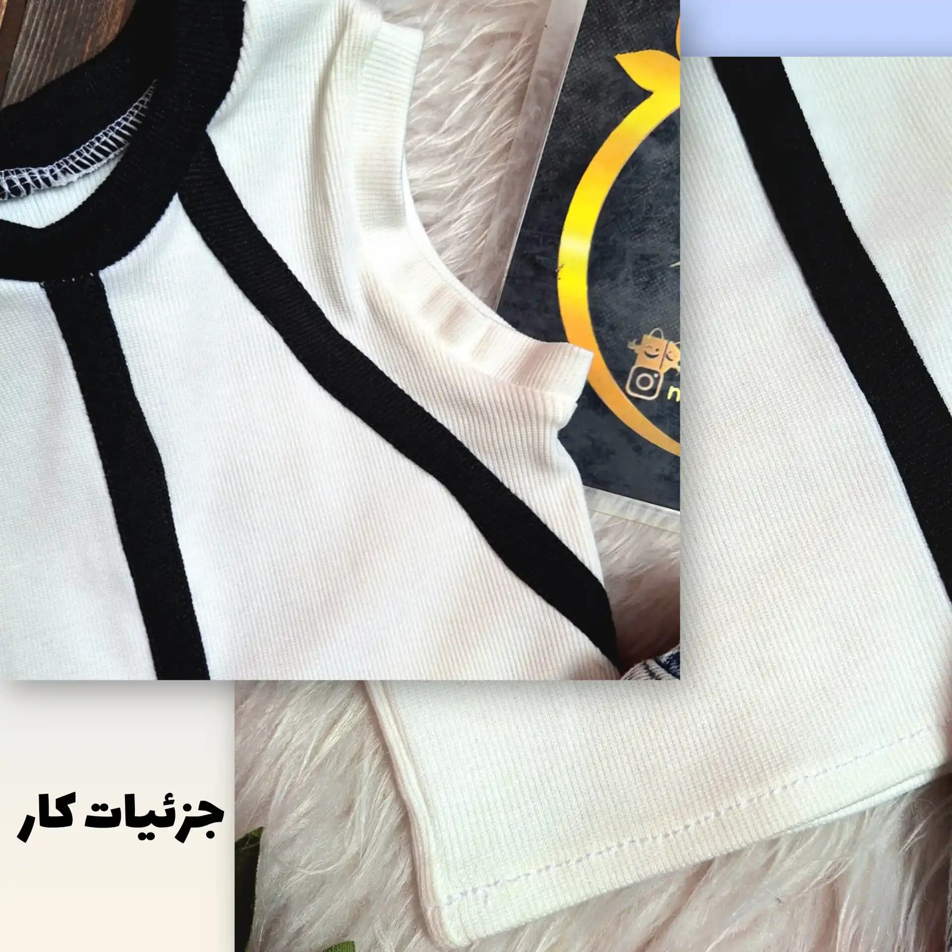 کراپ تاپ دخترانه بچگانه مجلسی و اسپرت مدل خطی — تصویر ۵