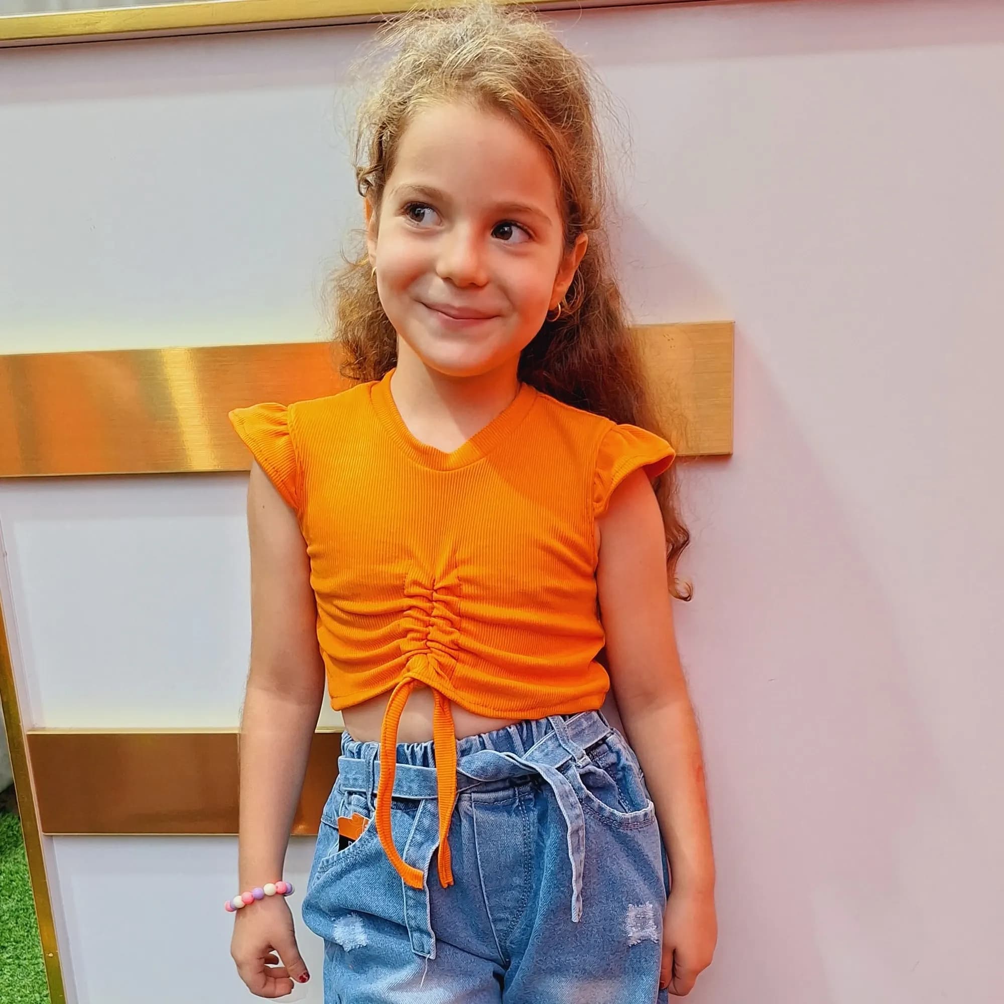 کراپ تاپ بندی دخترانه بچگانه مناسب تولد و مهمانی