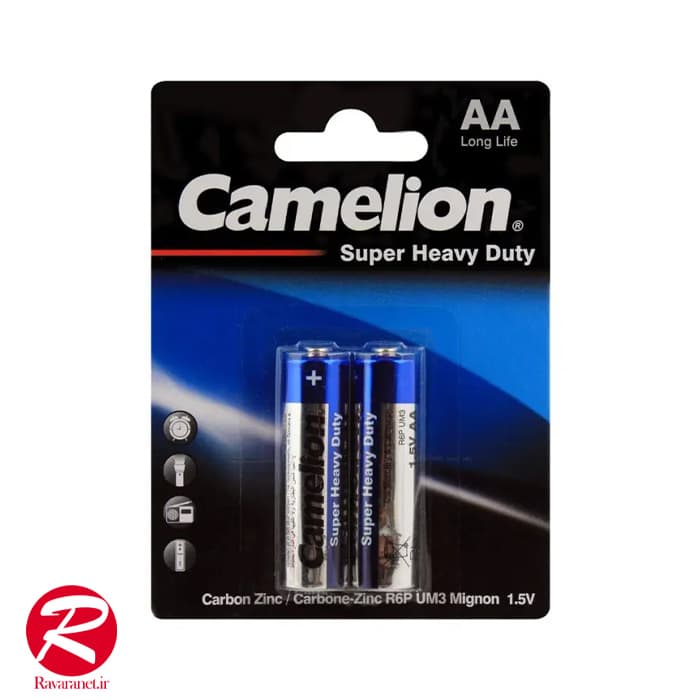 باتری دوتایی قلمی کملیون مدل Camelion Super Heavy Duty R6P-UM3 1.5V