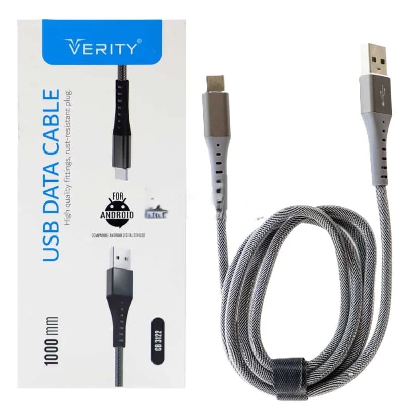 کابل شارژ تایپ سی Type-C وریتی مدل Verity CB 3122