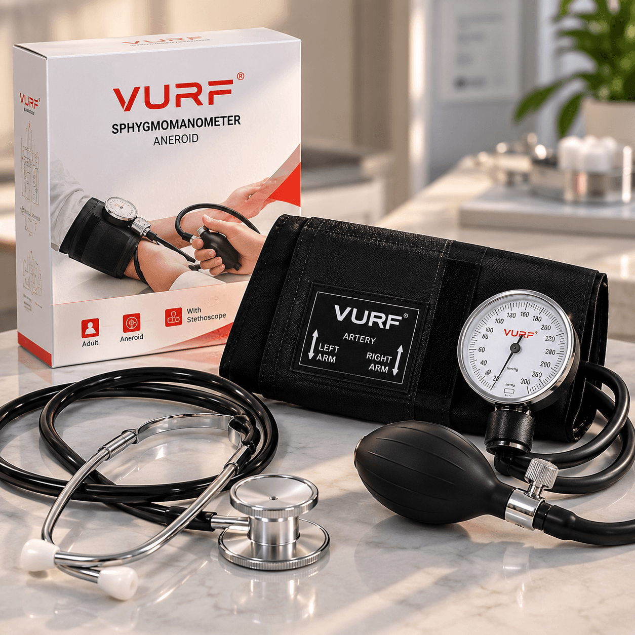 فشارسنج عقربه‌ای رقابتی با گوشی وورف VURF — تصویر ۲