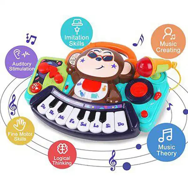 پیانو موزیکال میمون برند هولی تویز HOLA TOYS کد 3137 — تصویر ۵