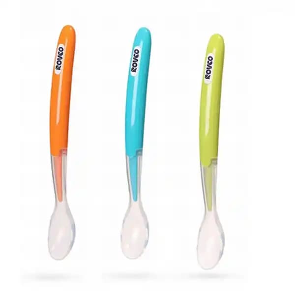 قاشق سیلیکونی نوزاد برند رووکو Rovco کد 3770 — تصویر ۵