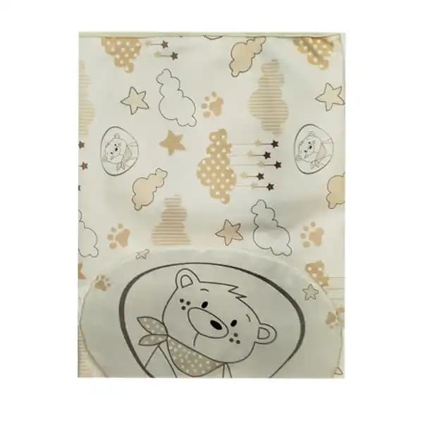 زیرانداز تعویض کودک طرح خرس و ابر برند مون بیبی moon baby