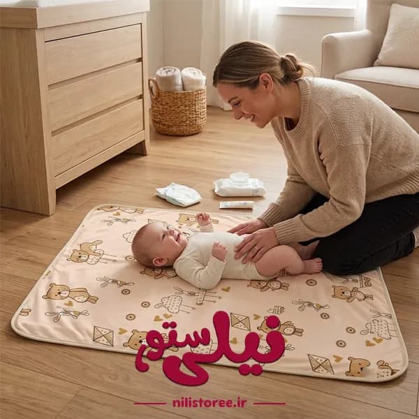 زیر انداز تعویض طرح خرس و بادبادک برند princess