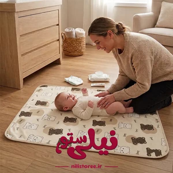 زیر انداز تعویض طرح خرس خوشحال برند princess