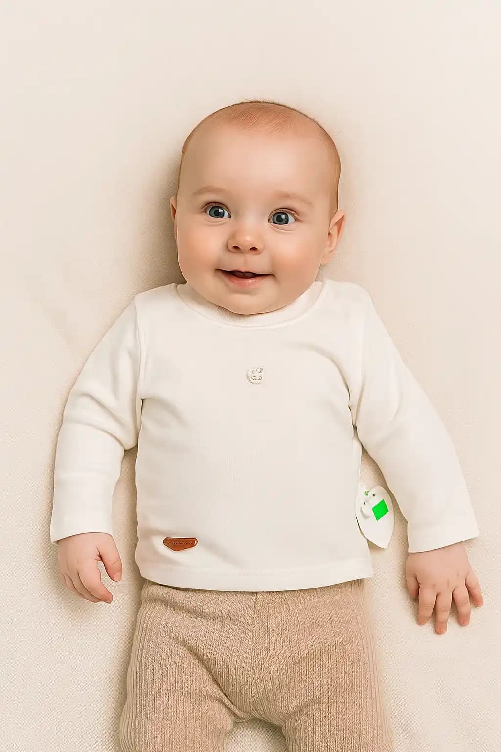 بلوز آستین بلند نوزادی برند مون بیبی moon baby کد 440 — تصویر ۲