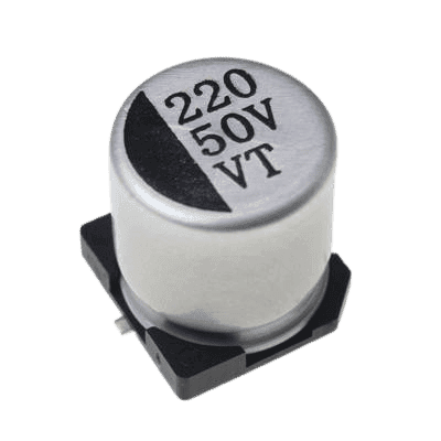 خازن الکترولیت CAP ELEC 220UF 50V 10*10.5MM SMD