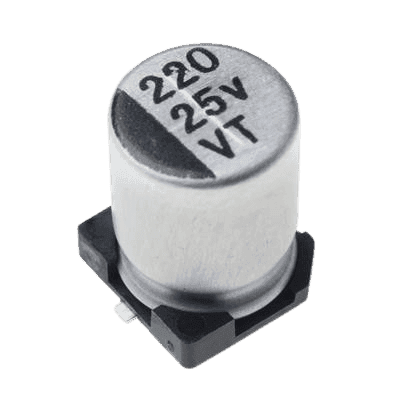 خازن الکترولیت CAP ELEC 220UF 25V 8*10.5MM SMD