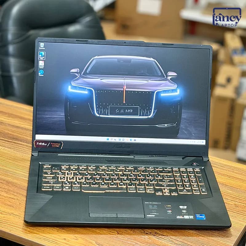 لپ تاپ استوک 17.3 اینچی ایسوس TUF Gaming F17 FX706HEB Core i7-11800H 16GB DDR4 1TB SSD RTX 3050 Ti 4GB FHD IPS 144Hz — تصویر ۴