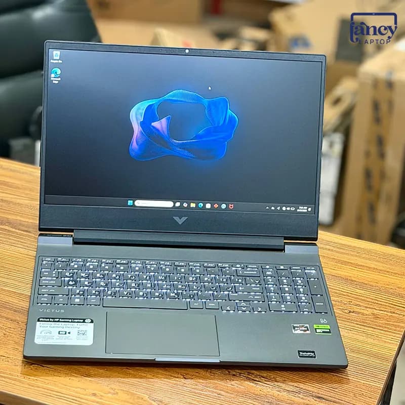 لپ تاپ اپن باکس 15.6 اینچی اچ پی Victus 15-fb1000 Ryzen 5 7535HS 16GB DDR5 512GB SSD RTX 2050 4GB FHD IPS 144Hz — تصویر ۶