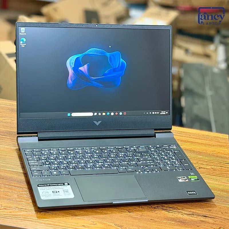 لپ تاپ اپن باکس 15.6 اینچی اچ پی Victus 15-fb1000 Ryzen 5 7535HS 16GB DDR5 512GB SSD RTX 2050 4GB FHD IPS 144Hz — تصویر ۴