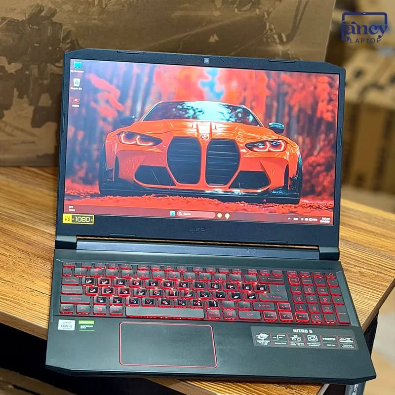 لپ تاپ استوک 15.6 اینچی ایسر Nitro 5 AN515-55 Core i5-10300H 16GB DDR4 256GB SSD GTX 1650 4GB FHD IPS — تصویر ۴