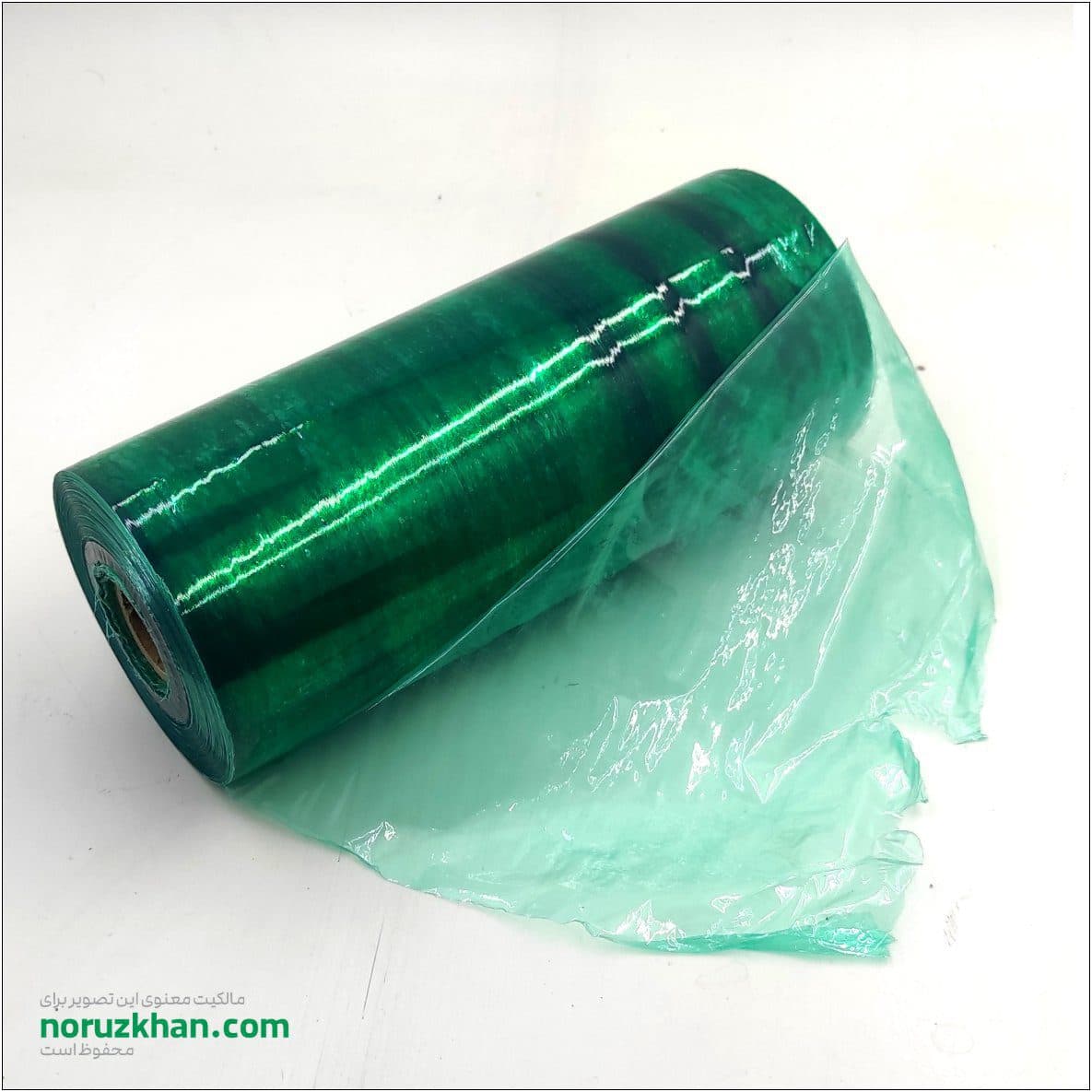 سلفون استرچ صنعتی سبز رنگ | عرض 20 سانت طول 250 متر — تصویر ۳