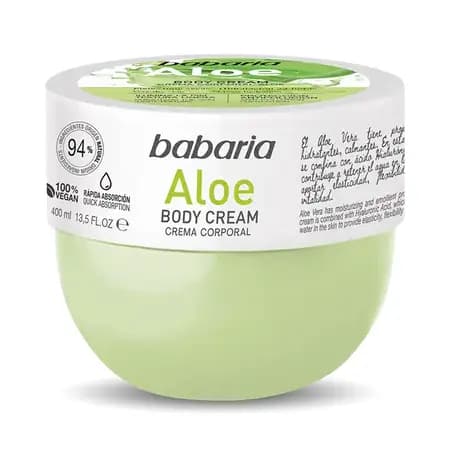 کره بدن باباریا Babaria حاوی آلوئه ورا حجم 400 میل