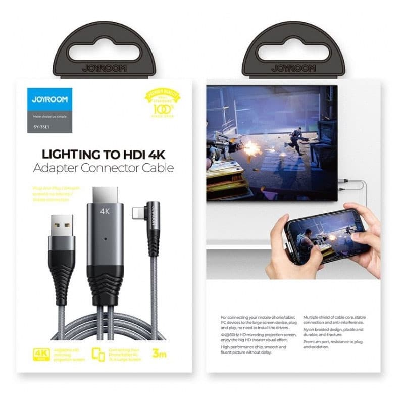 تبدیل لایتنینگ به HDMI جویورم SY-35L1 — تصویر ۳