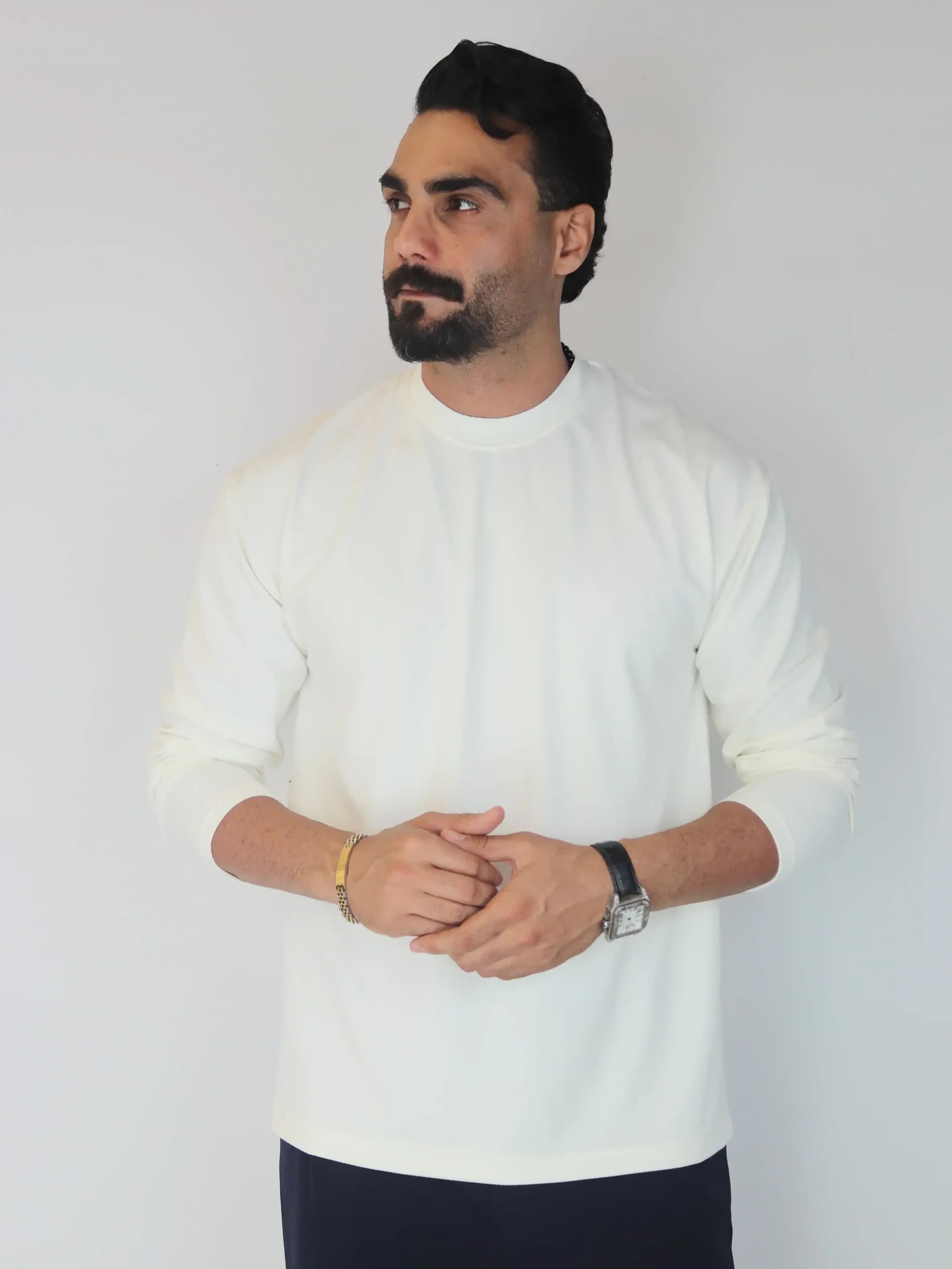 آستین بلند یقه گرد — تصویر ۷