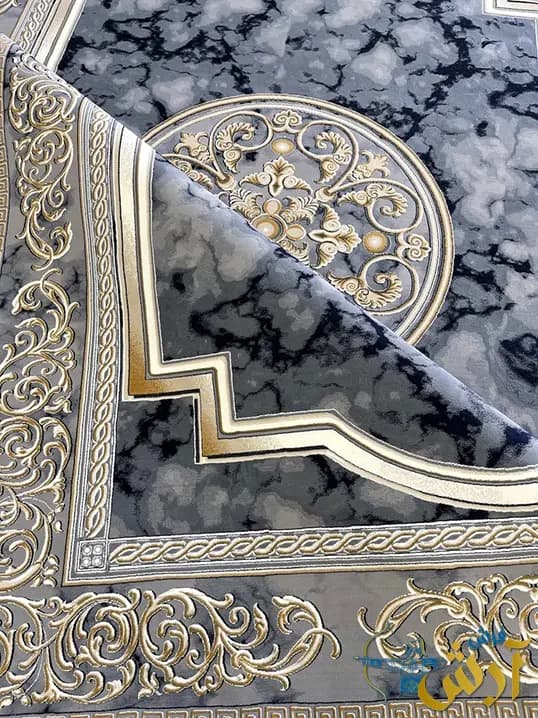 فرش ورساچه 1200 شانه طرح ماهساره دودی — تصویر ۴