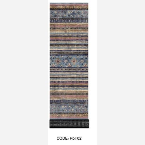 فرشینه باشگاه راهرویی و کناره 1 در 3 جنس مخمل شنل هازان کد Roll 02(پس کرایه)