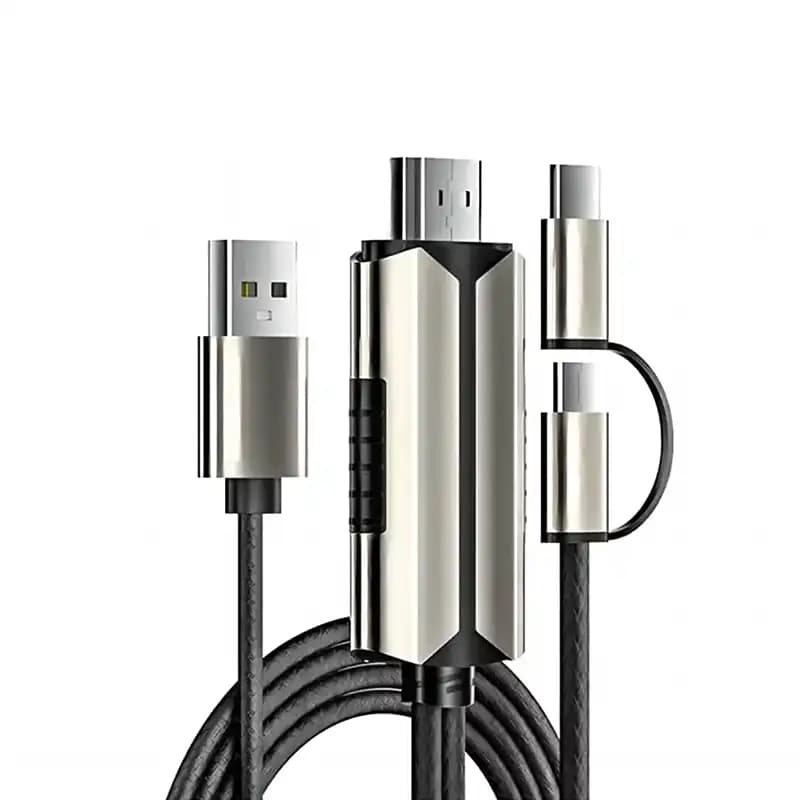 کابل HDMI به Type-c و میکرو کوتتسی Coteetci 33023 طول 2 متر — تصویر ۲