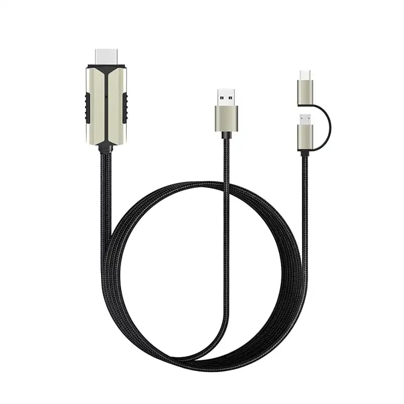 کابل HDMI به Type-c و میکرو کوتتسی Coteetci 33023 طول 2 متر