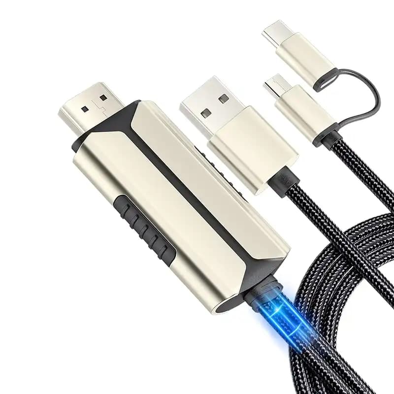 کابل HDMI به Type-c و میکرو کوتتسی Coteetci 33023 طول 2 متر — تصویر ۵