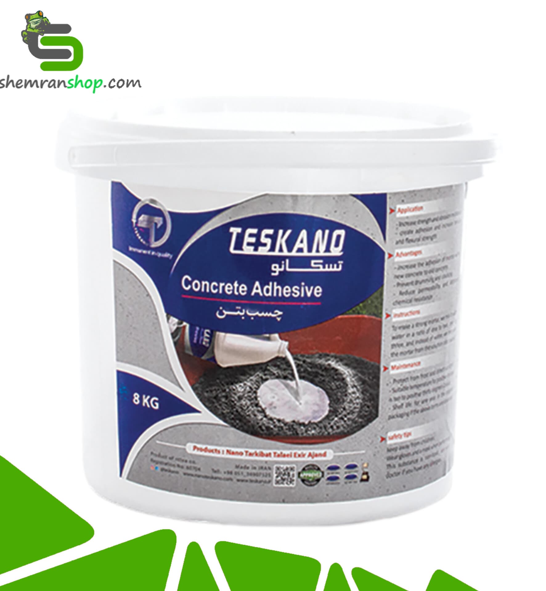 چسب بتن استحکامی تسکانو – سطل 3.5 کیلویی
