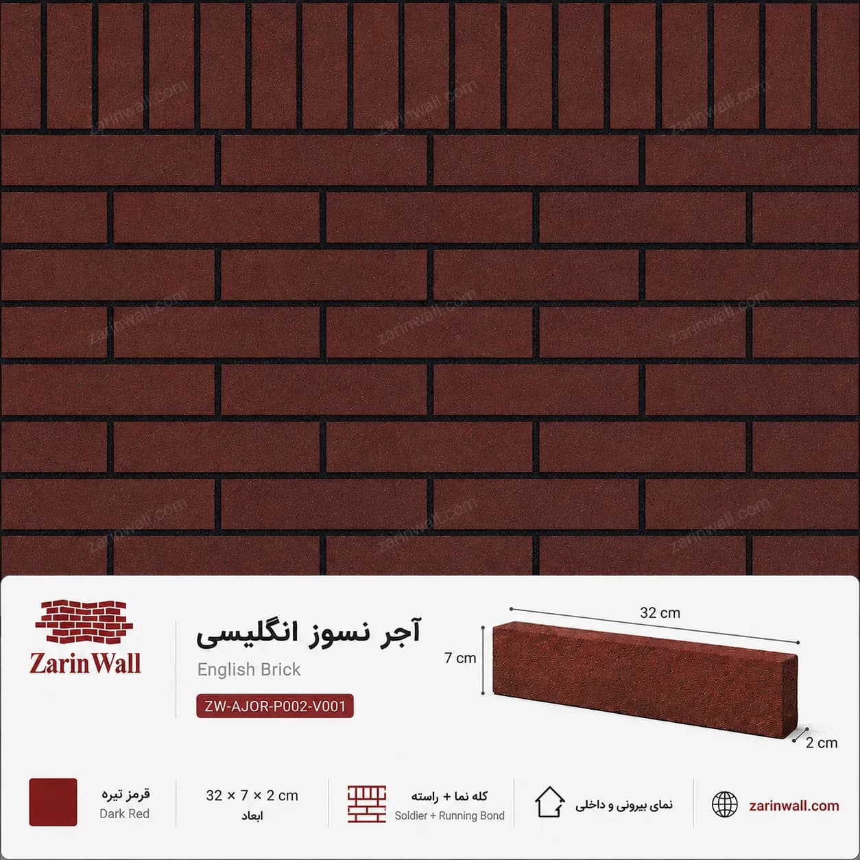 آجر نسوز انگلیسی — تصویر ۳