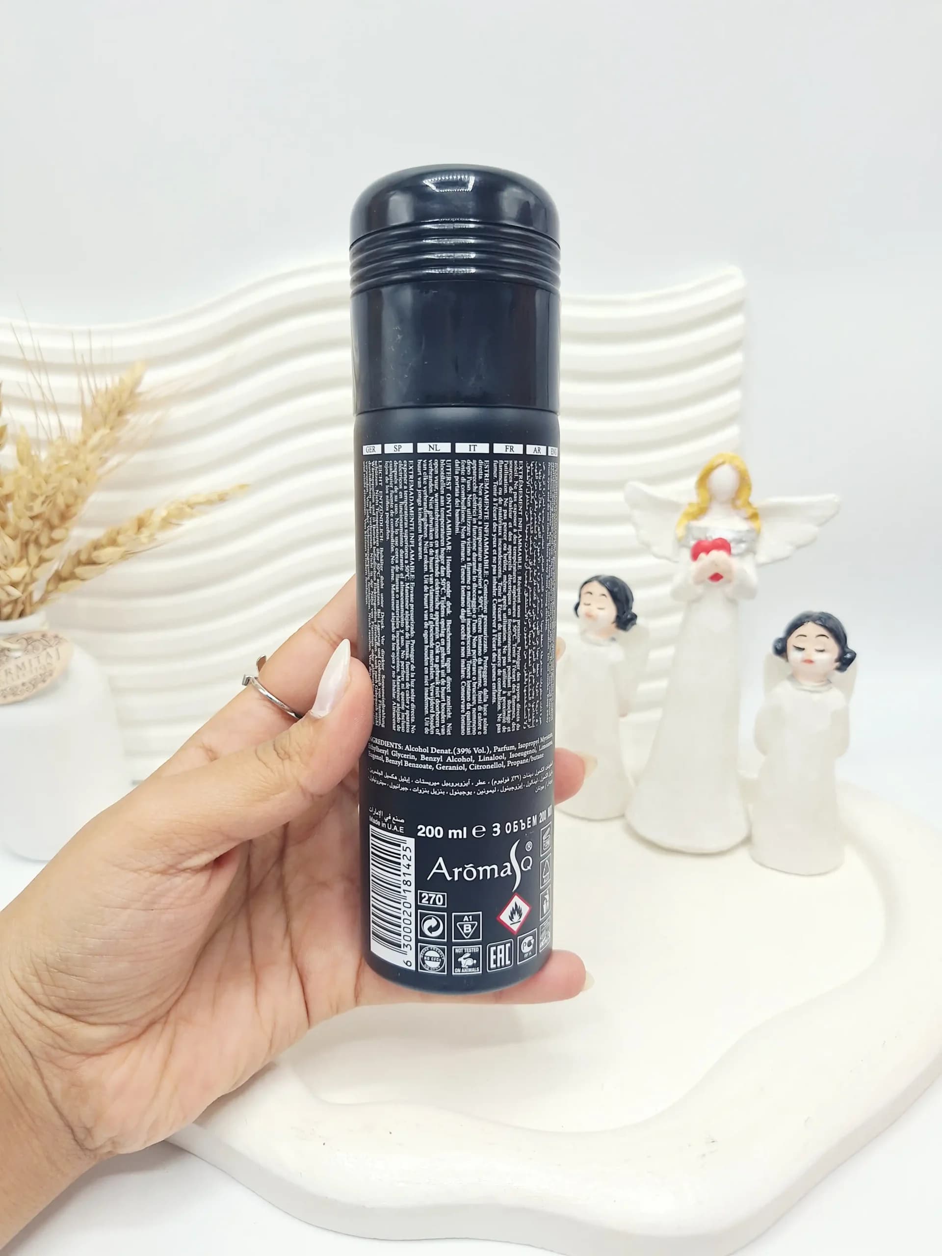 اسپری خوشبو کننده POWER BLACK حجم 200 میل عربی کد 1425