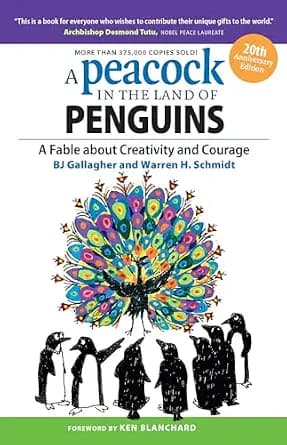 و دانلود نسخه کامل کتاب زبان اصلی A Peacock in the Land of Penguins: A Fable about Creativity and Courage | دانلود کتاب خارجی