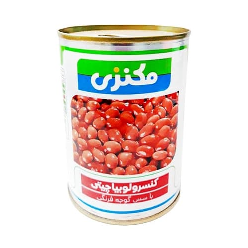 کنسرو لوبیا چیتی در سس گوجه مکنزی(380 گرم)