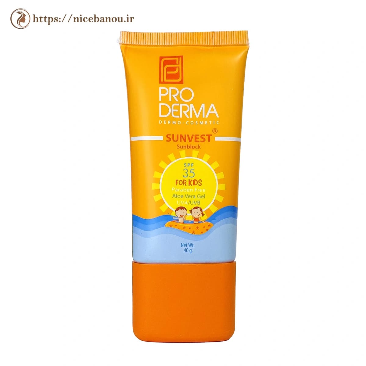کرم ضد آفتاب کودکان پرودرما Sunvest SPF35 وزن 40 گرم — تصویر ۴