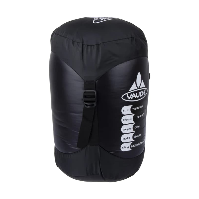 کیسه خواب کوهنوردی VAUDE بلک آیس 15- درجه 1200 گرمی مشکی — تصویر ۷