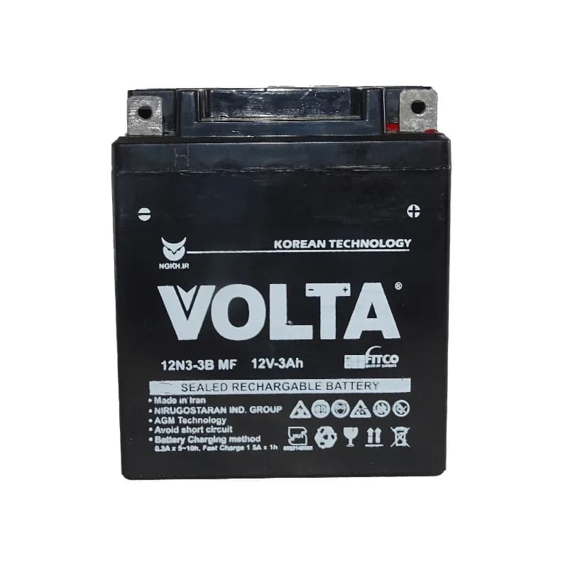 باتری اتمی موتور سیکلت ولتا 3 آمپر