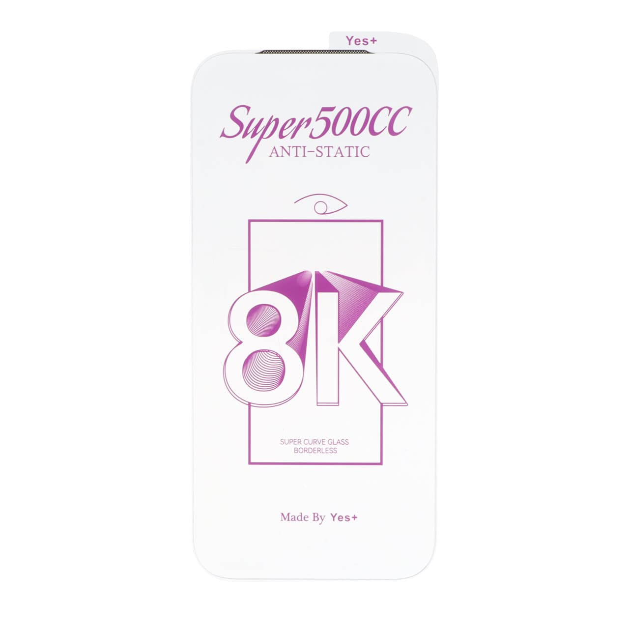 گلس و محافظ صفحه نمایش شیشه ای اورجینال بدون حاشیه Super 500CC 8K Yes Plus مدل Apple iPhone 17 Pro / iPhone 18 Pro
