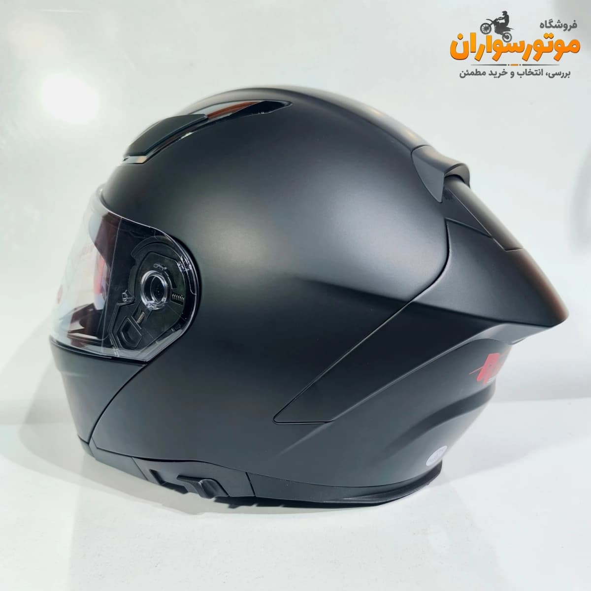 کلاه کاسکت ردلاین 960 فک متحرک مشکی مات — تصویر ۴