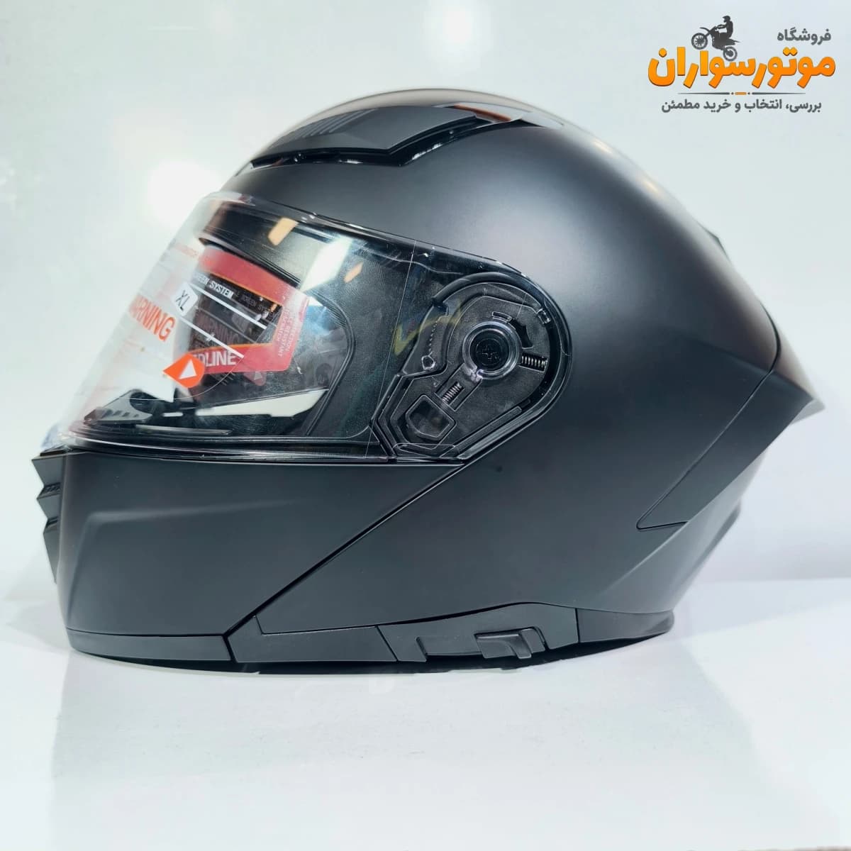 کلاه کاسکت ردلاین 960 فک متحرک مشکی مات — تصویر ۵