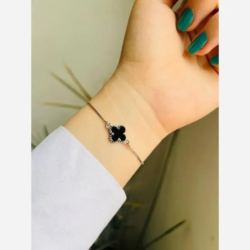 دستبند آسانسوری دخترانه استیل مدل ونکلیف — تصویر ۶
