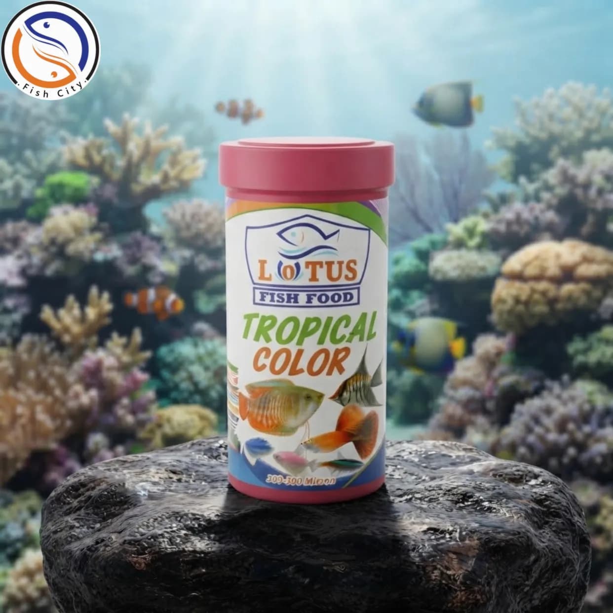 غذا ماهی اکواریوم برند لوتوس مدلTropical Color