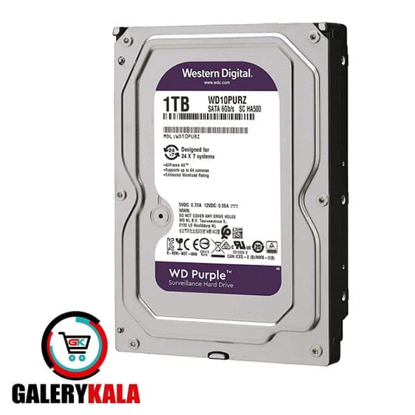 هارد دیسک اینترنال وسترن دیجیتال Western Digital Purple 1T WD10PURZ