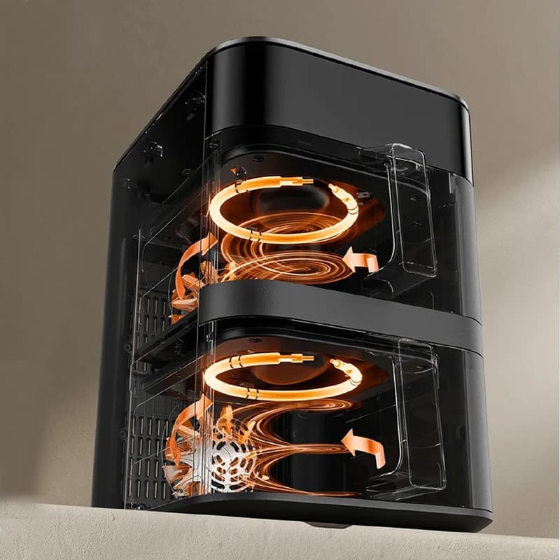 هواپز هوشمند دو طبقه (سرخ کن بدون روغن )شیائومی 12L- MAF-DS1201 — تصویر ۹