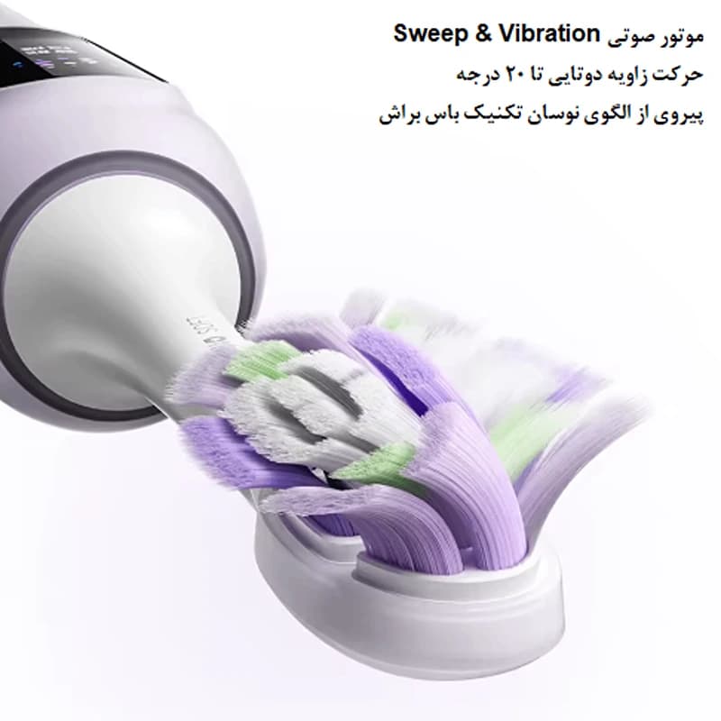 مسواک برقی شیائومی مدل Mijia Sonic Sweeping Electric Toothbrush Pro – MES610 — تصویر ۴