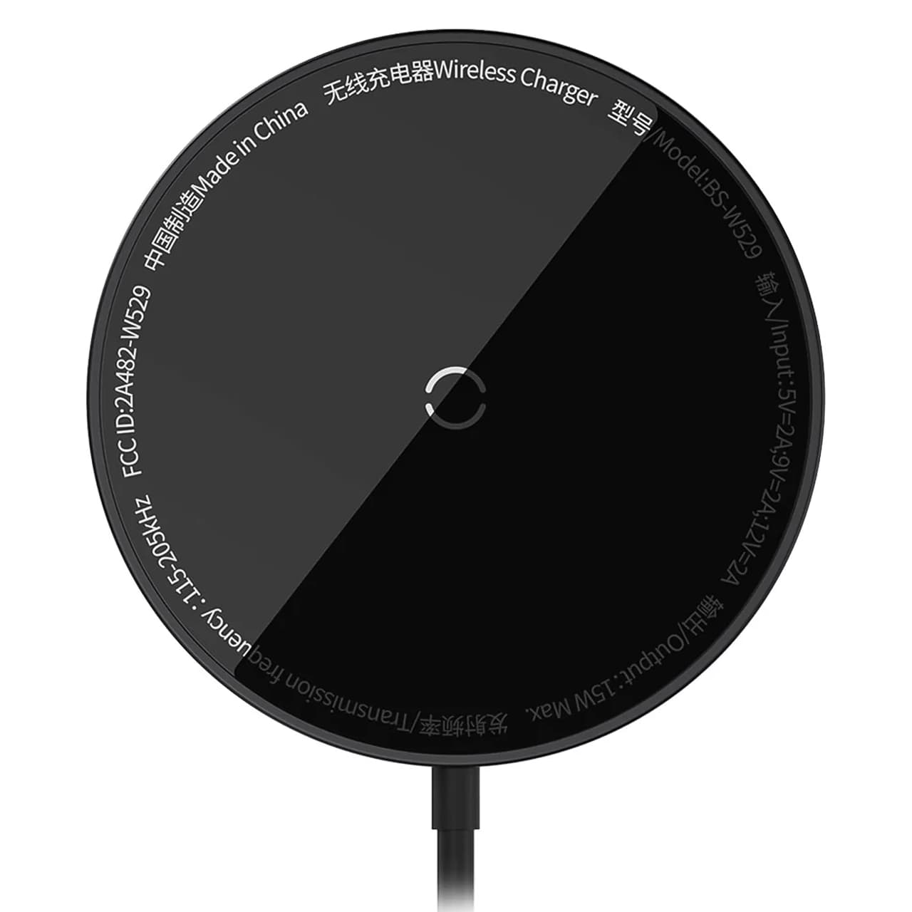 شارژر مگنتی بی سیم بیسوس مدل Simple Mini3 BS-W529 توان 15 وات — تصویر ۲