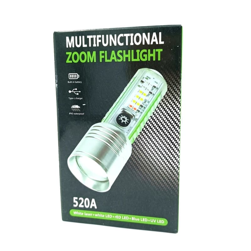 چراغ قوه دستی اسمال سان مدل ZY-F520A با نور LED و برد ۱۸۰ متر — تصویر ۲