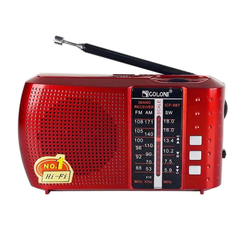 رادیو اسپیکر بلوتوثی گولون مدل ICF-8BT سه موج