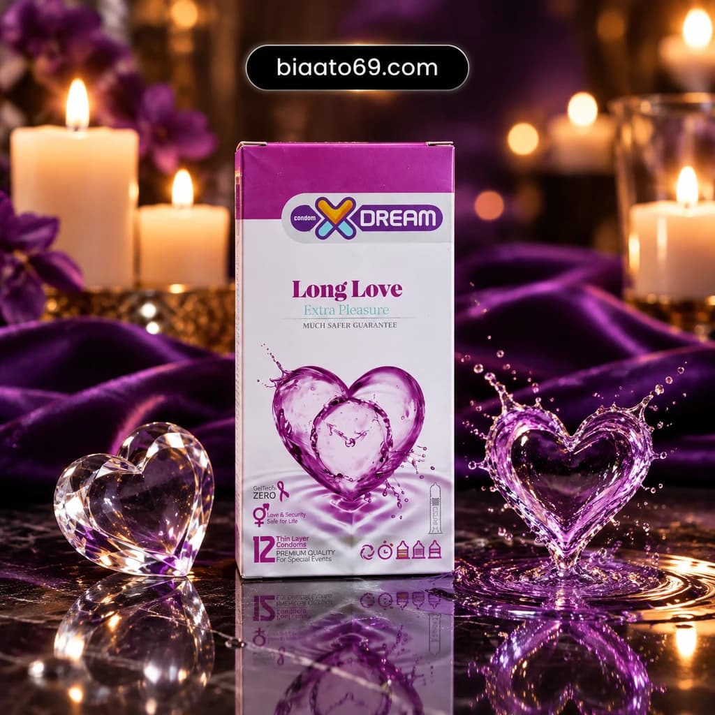 کاندوم ایکس دریم مدل Long Love (تاخیری طولانی و لذت مضاعف) – ۱۲ عددی