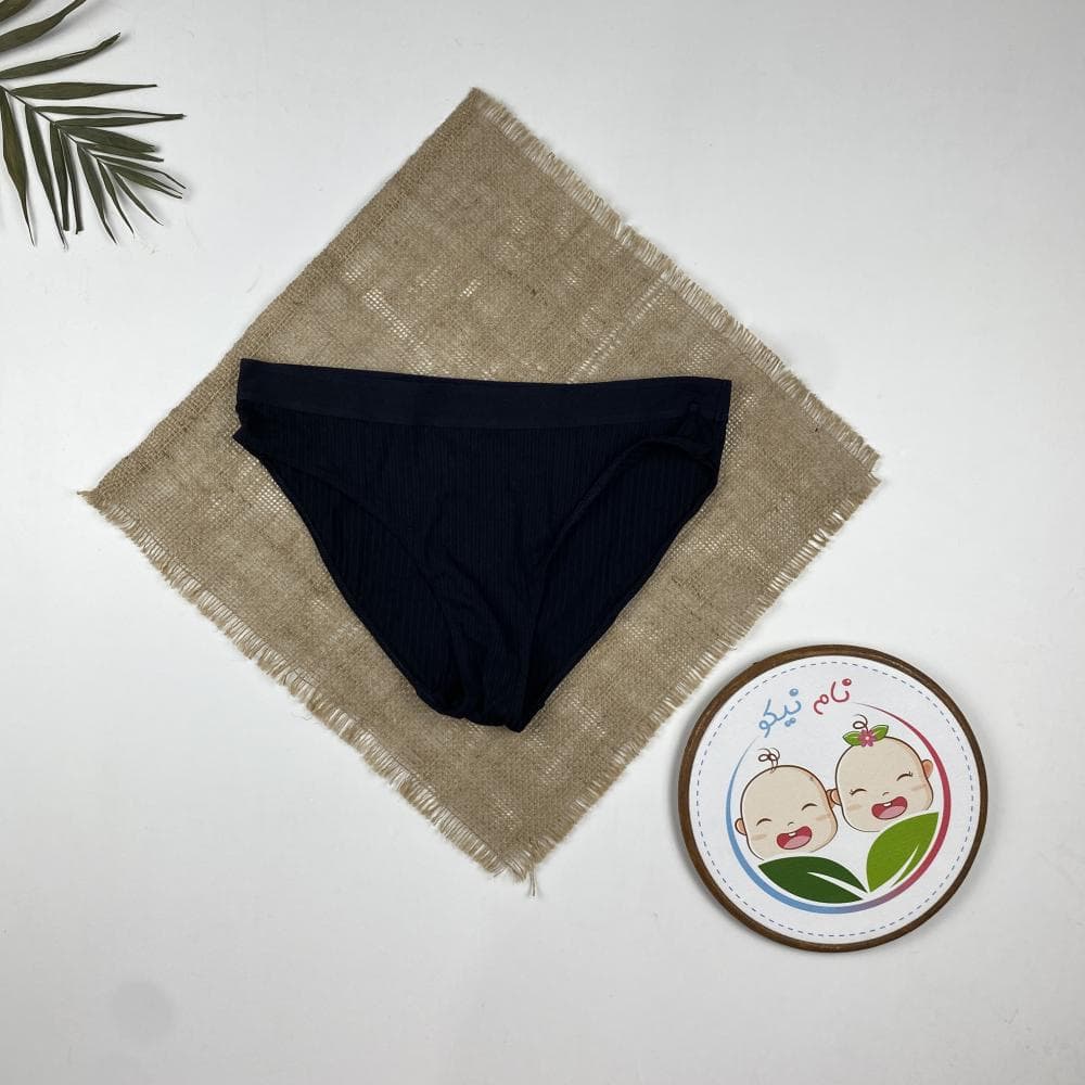شورت اسپرت برند esmara طرح ساده کمرکش مشکی رنگ – 40 تا 42